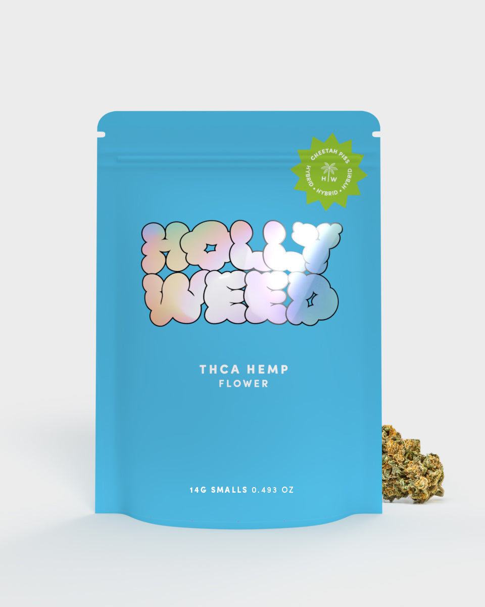 THCA Flower - Cheetah Piss Strain | Hybrid - Hollyweed