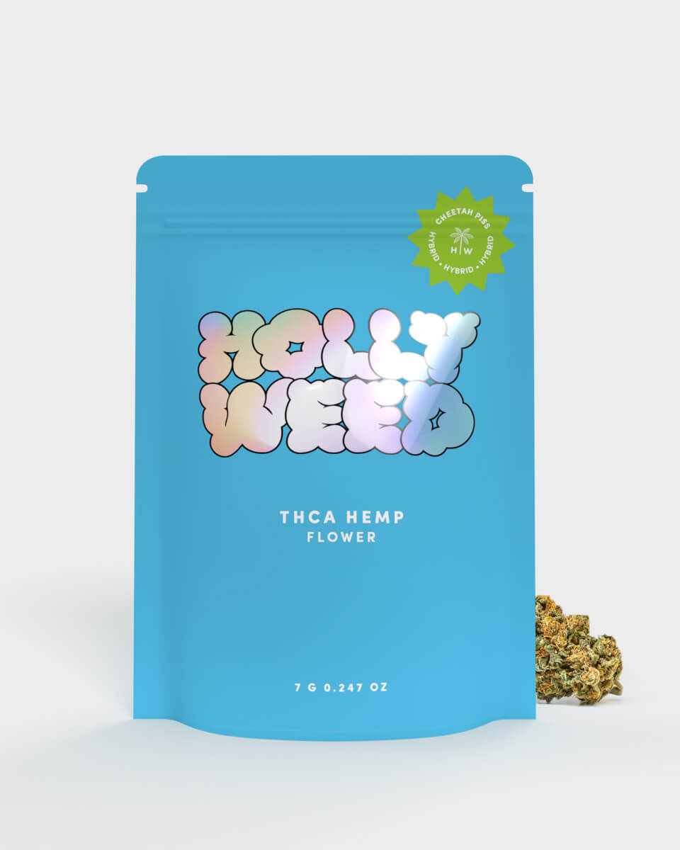 THCA Flower - Cheetah Piss Strain | Hybrid - Hollyweed