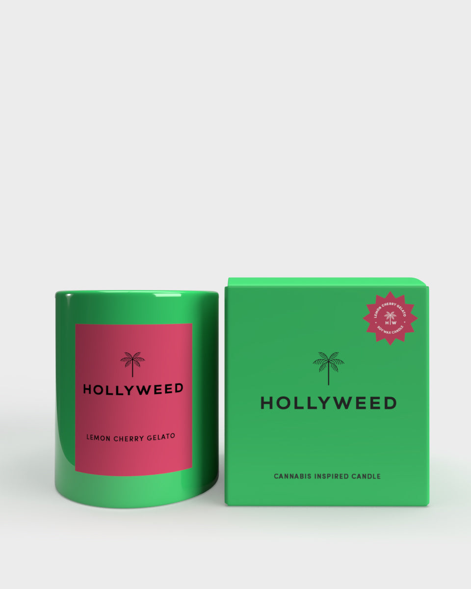 Cannabis Candle - Lemon Cherry Gelato