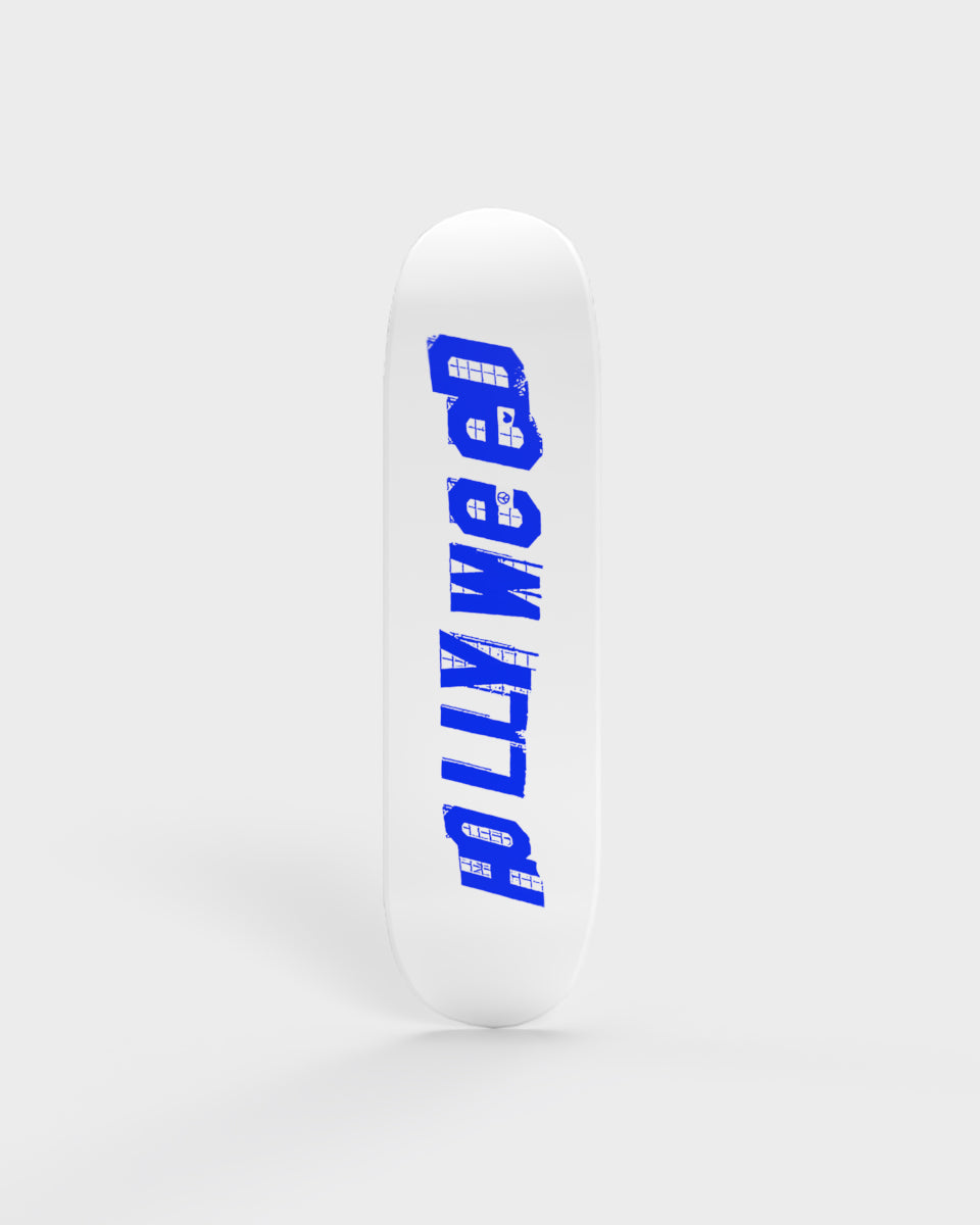 Hollyweed Sign Blue Skate Deck