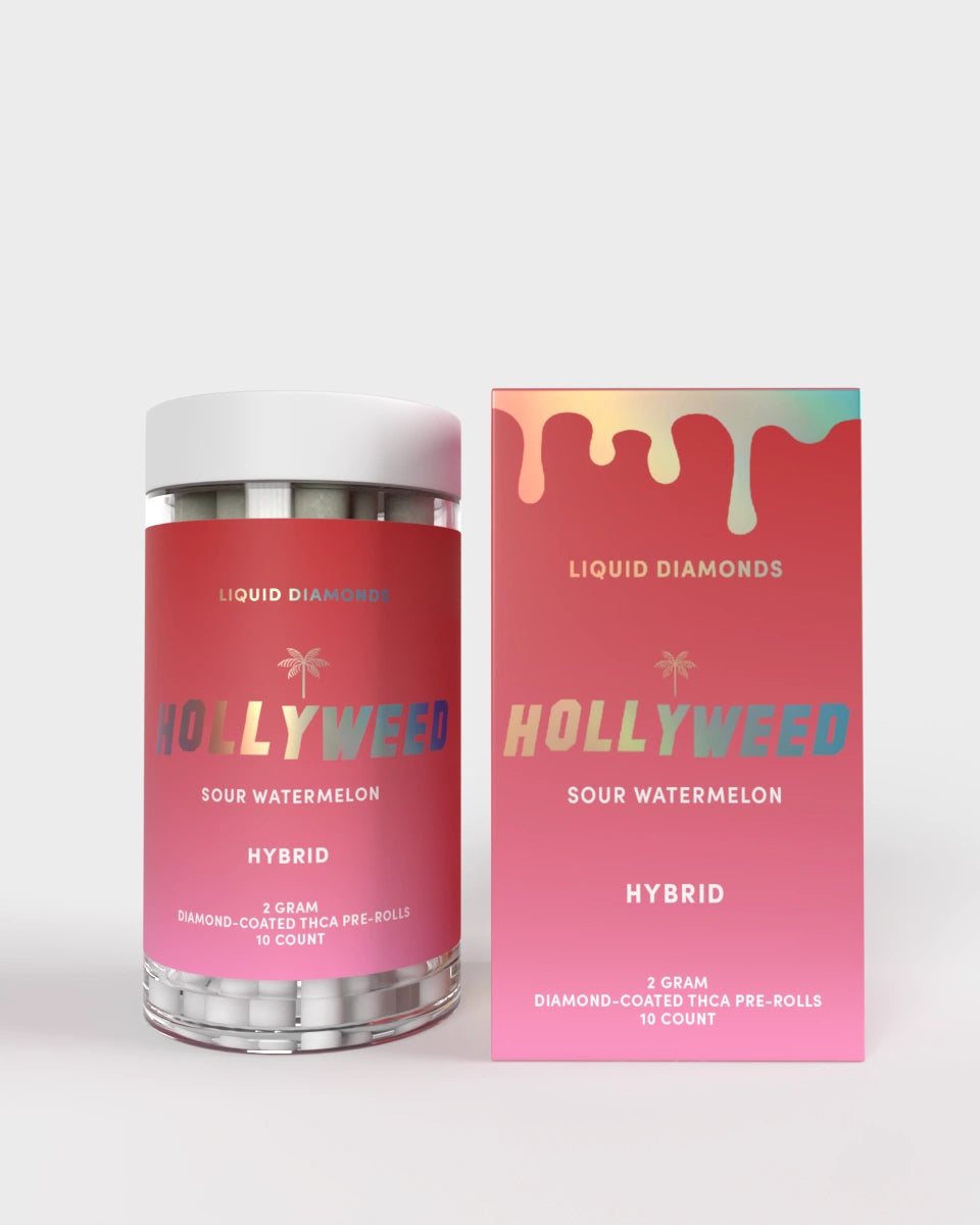 Liquid Diamonds THCA Pre-Rolls –  Sour Watermelon | Hybrid