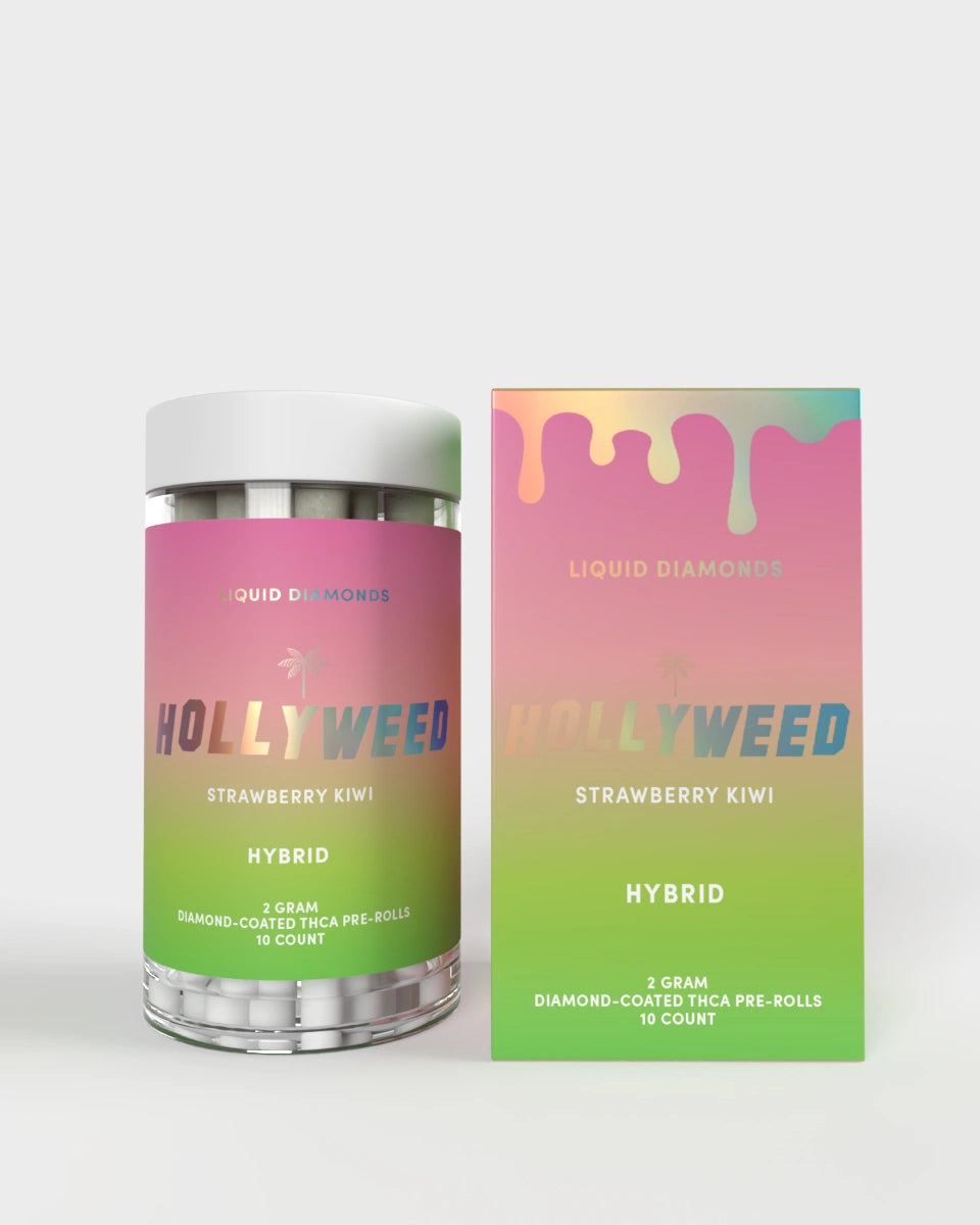 Liquid Diamonds THCA Pre-Rolls –  Strawberry Kiwi | Hybrid